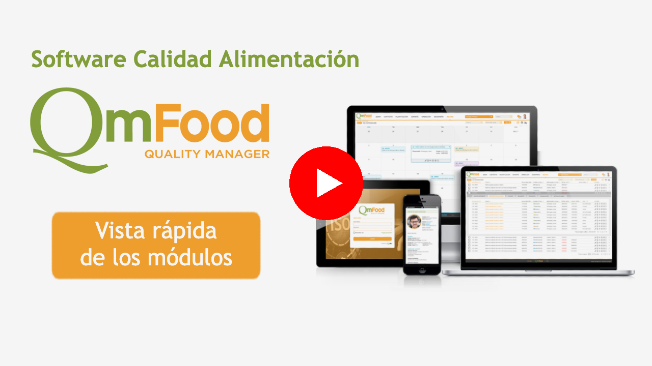 Módulos QmFood Calidad alimentación